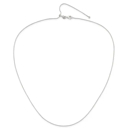 Sterling Silver Adjustable Slide Snake Chains