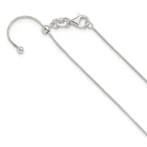 Sterling Silver Adjustable Slide Snake Chains