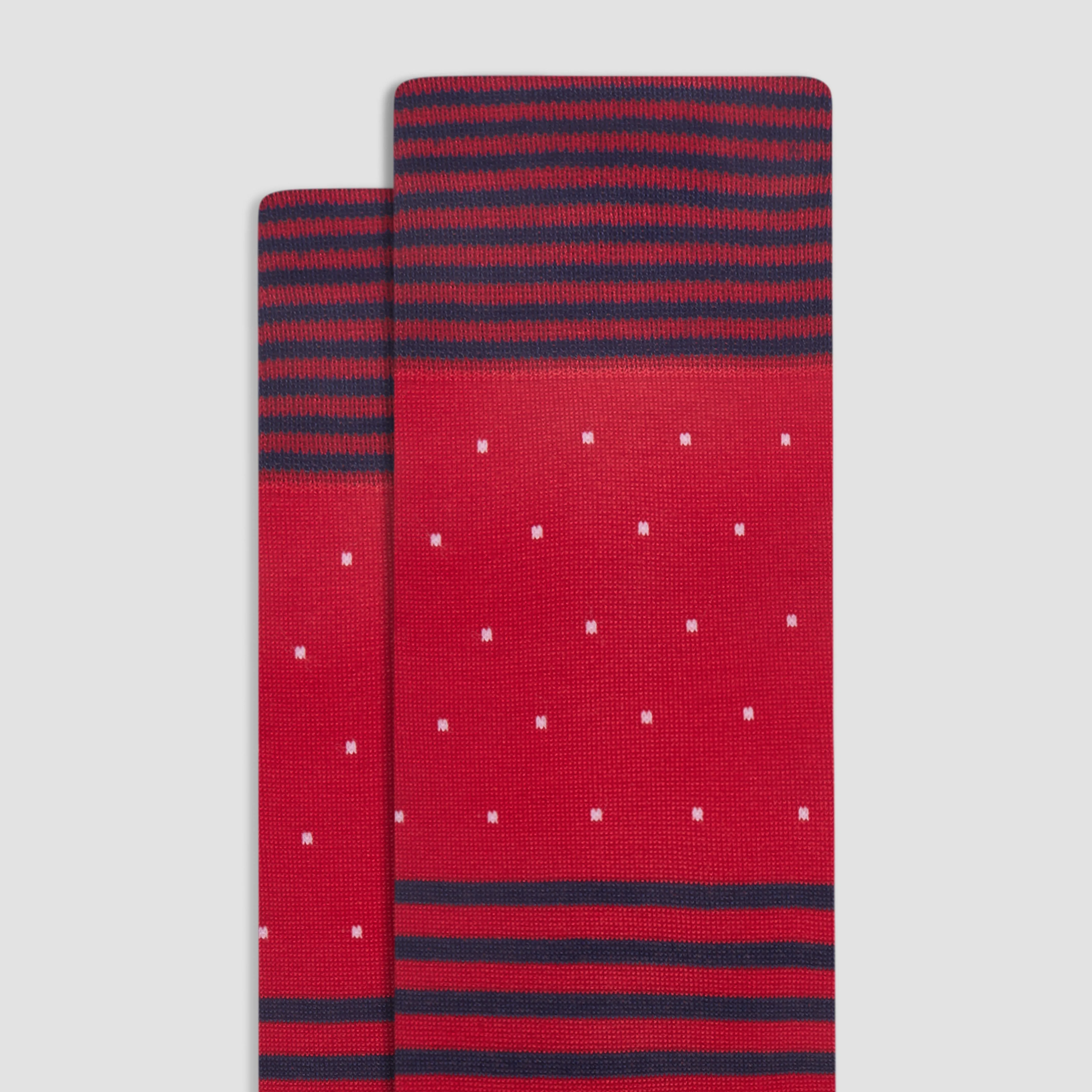 Stripe and Dot Mid-Calf Socks