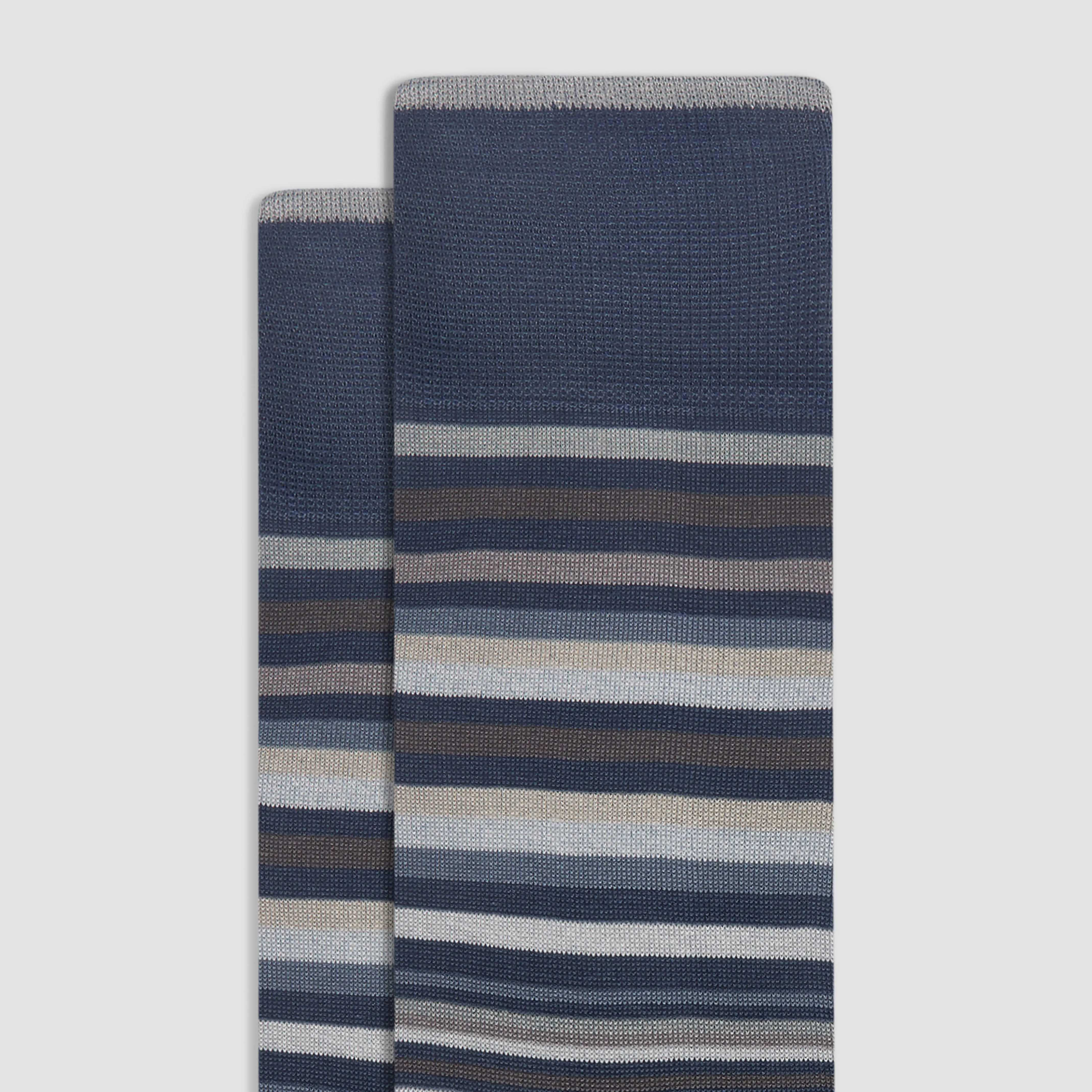 Striped Mid-Calf Socks