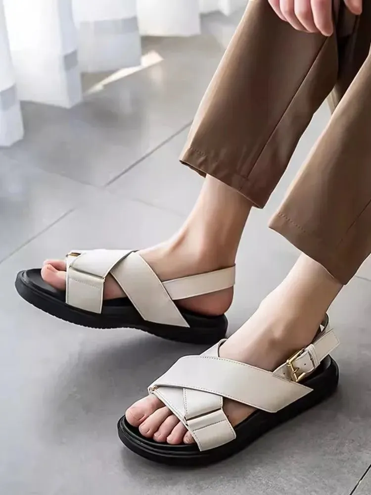 Summer Men's Open Toe Buckle Strap Gladiator Sandals
