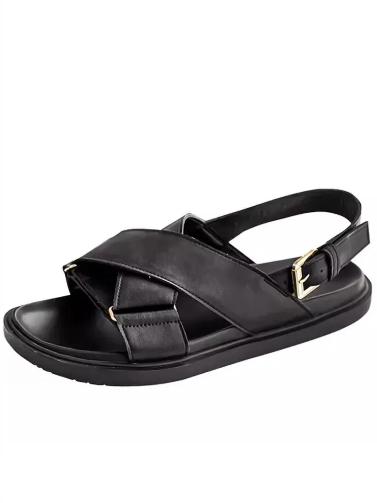 Summer Men's Open Toe Buckle Strap Gladiator Sandals