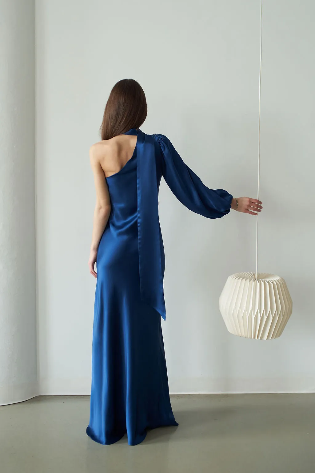 Tallula One-Shoulder Bias Cut Gown