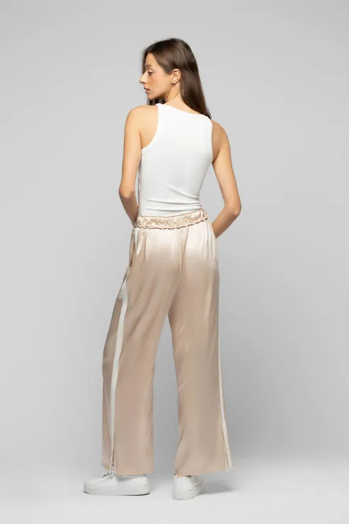 TANASTASIA COTTON LEATHER TOP - WHITE