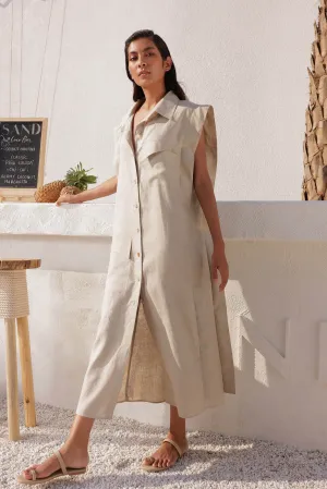 Tokyo Overlay Dress (Natural)