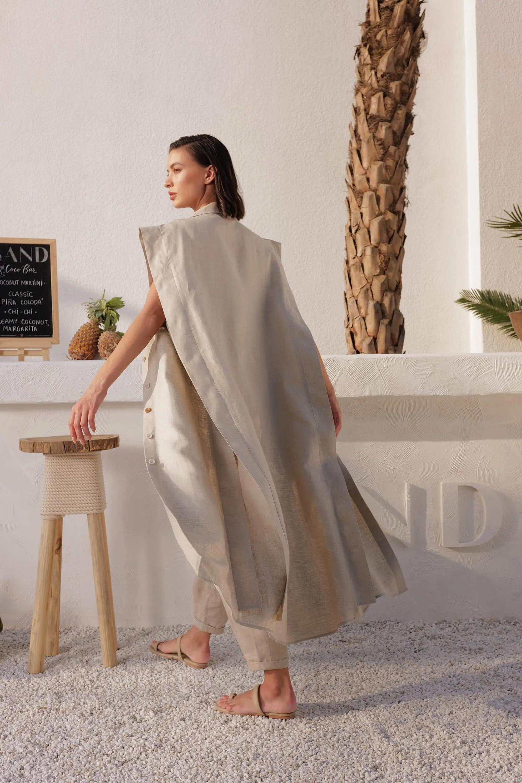 Tokyo Overlay Dress (Natural)