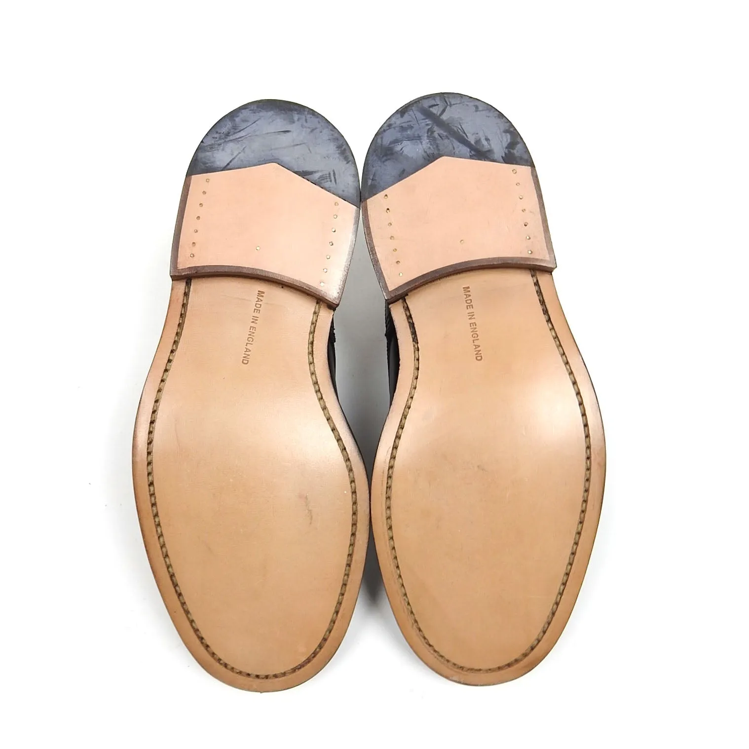 Trickers Black Plain Derby Fit US8
