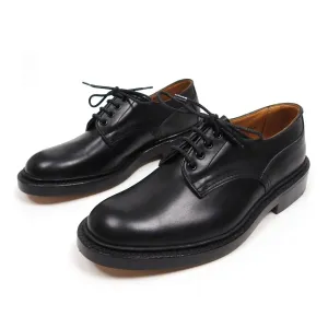 Trickers Black Plain Derby Fit US8
