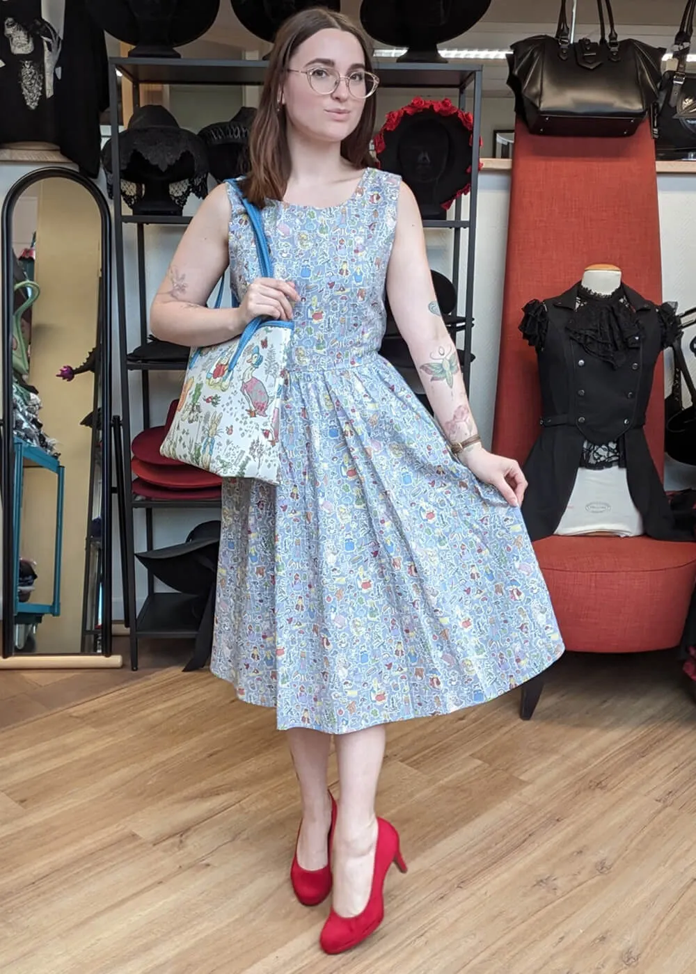 Tulip B Peter Rabbit And Friends 50's Dress Blue