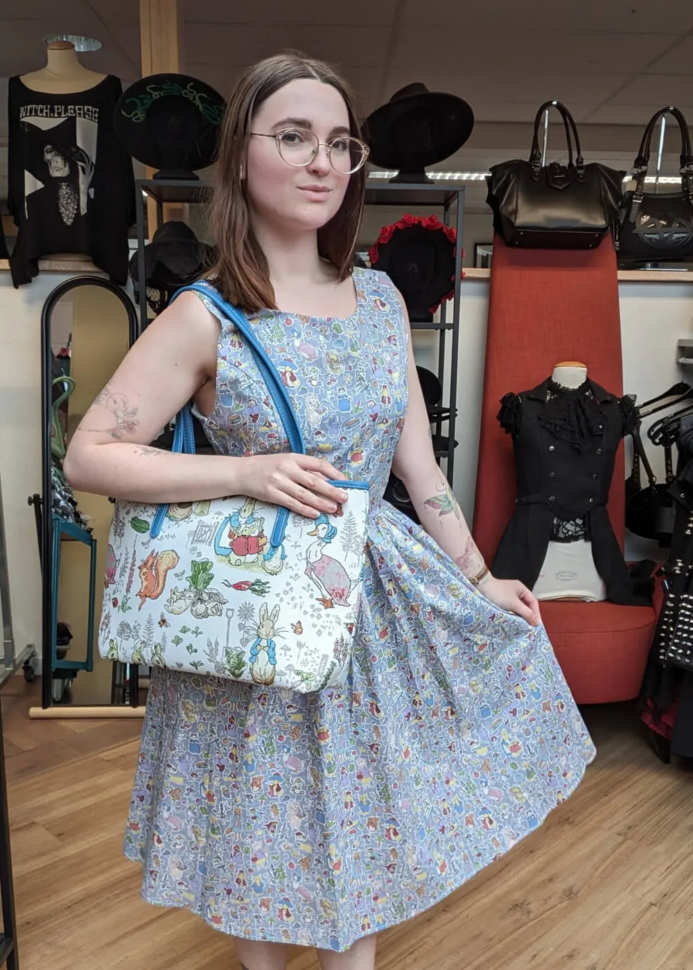 Tulip B Peter Rabbit And Friends 50's Dress Blue