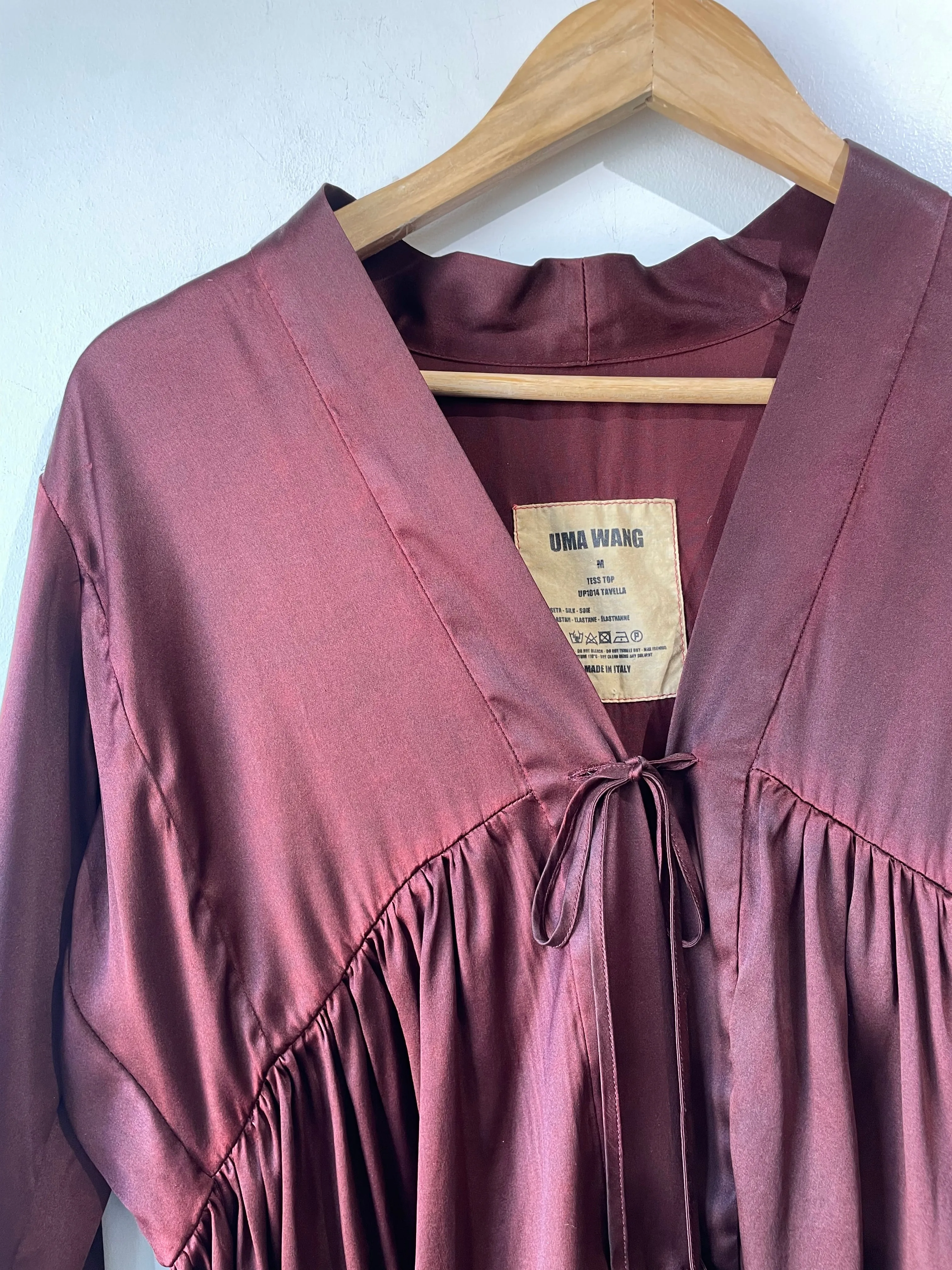 Uma Wang Brown Silk Top