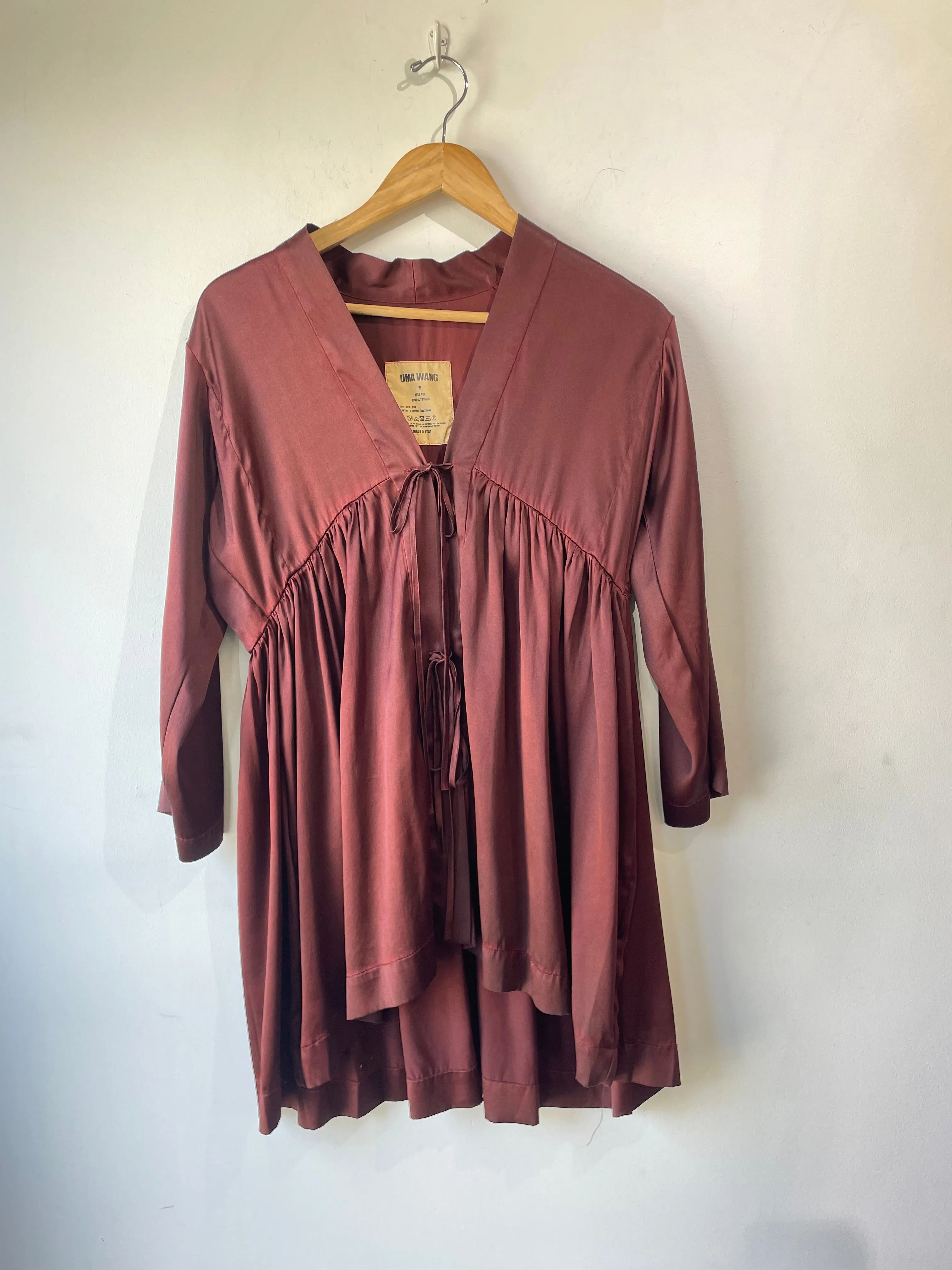 Uma Wang Brown Silk Top