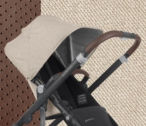 Uppababy Vista 2 Liam (Oat Melange/Carbon Frame/Chestnut Leather)