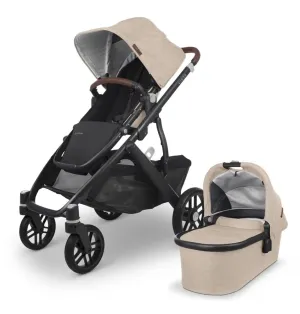 Uppababy Vista 2 Liam (Oat Melange/Carbon Frame/Chestnut Leather)