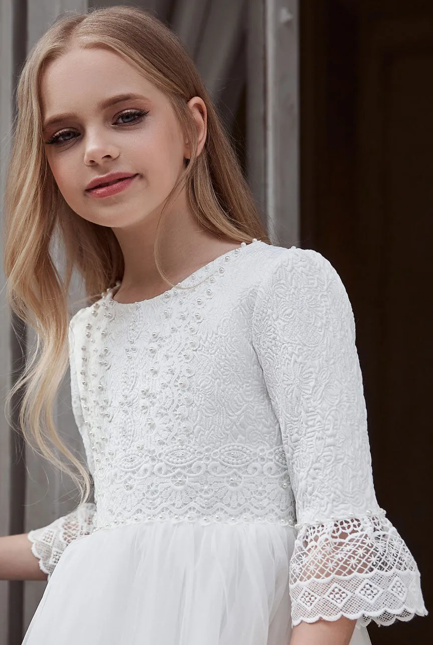 Vintage Lace First Holy Communion Dress