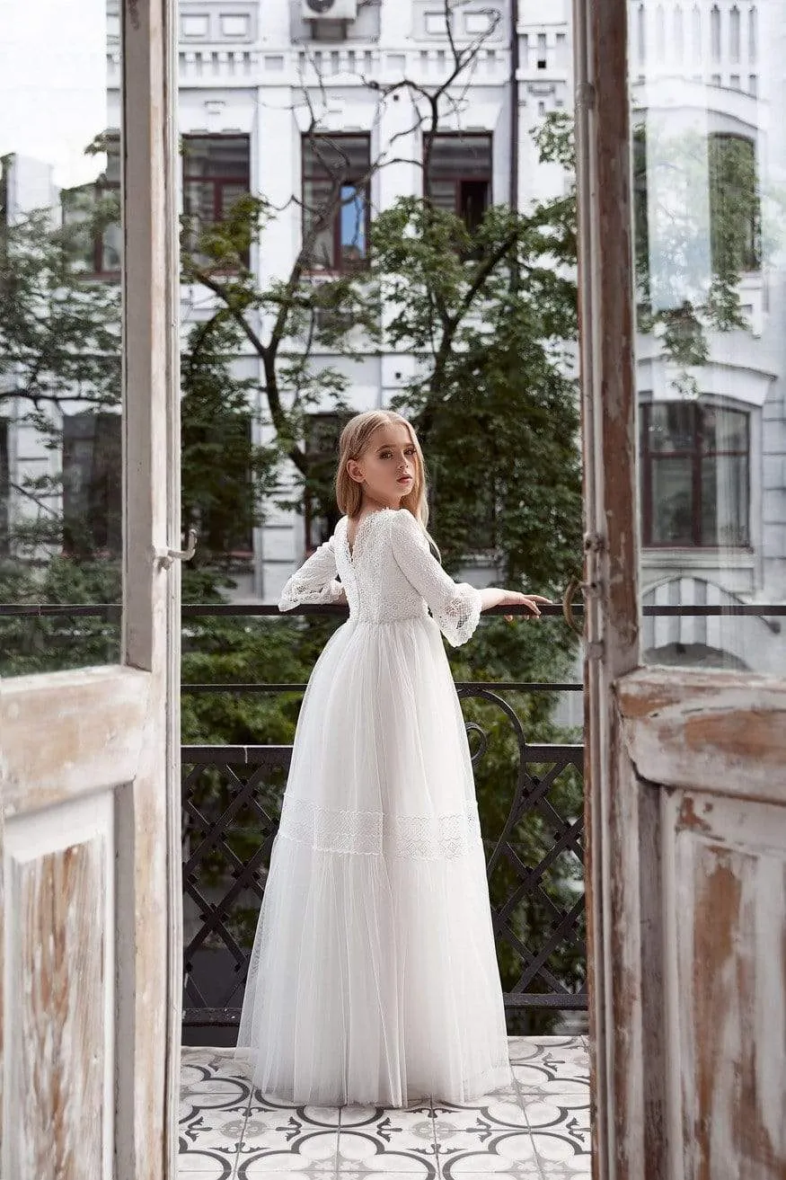 Vintage Lace First Holy Communion Dress