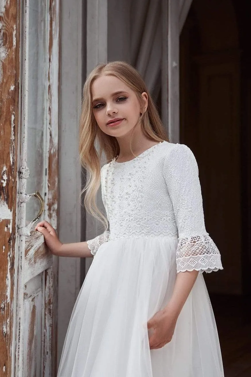 Vintage Lace First Holy Communion Dress