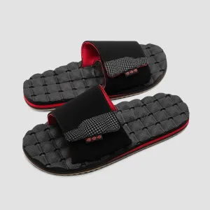 Volcom Recliner Slide Sandals Ribbon Red
