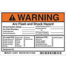 WARNING Arc Flash And Shock Hazard Labels| Buy online