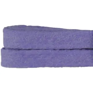 Waxed Cotton 1/4" Flat Dress Laces Custom Length with Tip - Violet (1 Pair Pack) Shoelaces