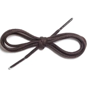 Waxed Cotton Dress Round 1/8" - Brown (12 Pair Pack) Shoelaces