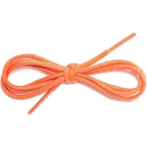 Waxed Cotton Dress Round 1/8" - Orange (12 Pair Pack) Shoelaces
