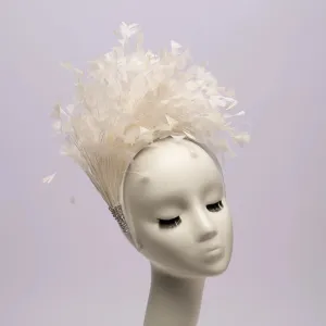 White Feather 1920's Fascinator
