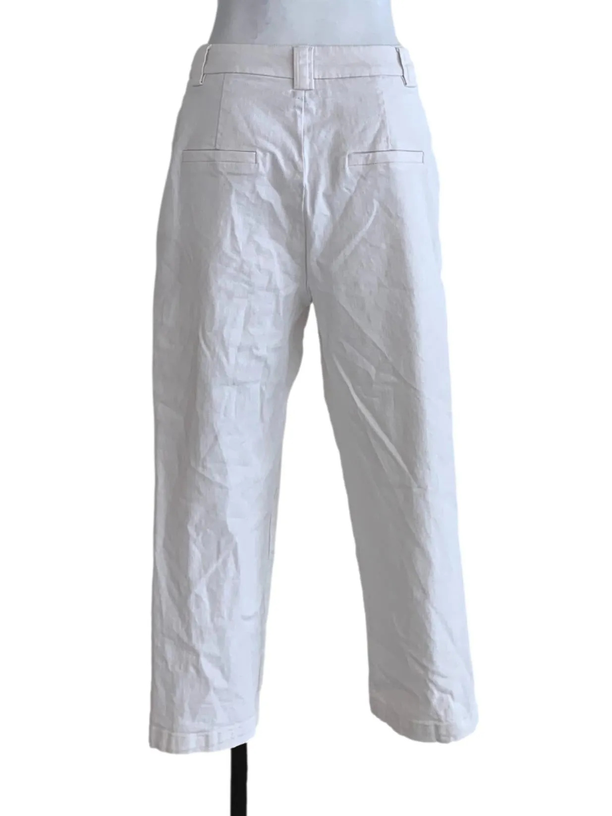 White Plain Formal Pants