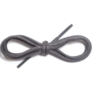 Wholesale Waxed Cotton Dress Round 1/8" - Dark Gray (12 Pair Pack) Shoelaces
