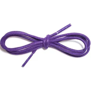 Wholesale Waxed Cotton Dress Round 1/8" - Purple (12 Pair Pack) Shoelaces