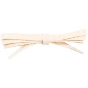 Wholesale Waxed Cotton Flat Dress Laces 1/4" - Natural White (12 Pair Pack) Shoelaces