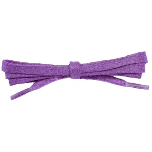 Wholesale Waxed Cotton Flat Dress Laces 1/4" - Pansy Purple (12 Pair Pack) Shoelaces