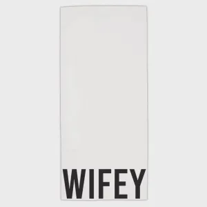 Wifey - White Quick Dry Towel