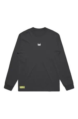 WOLFPACK UNLTD "FADED" HEAVYWEIGHT OVERSIZED L/S EMBROIDERED TEE