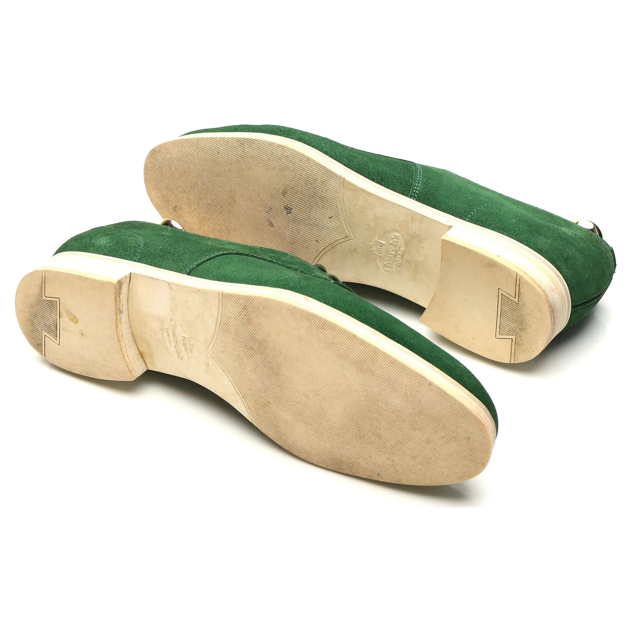 Women's Green Suede Derby UK 7 EU 40