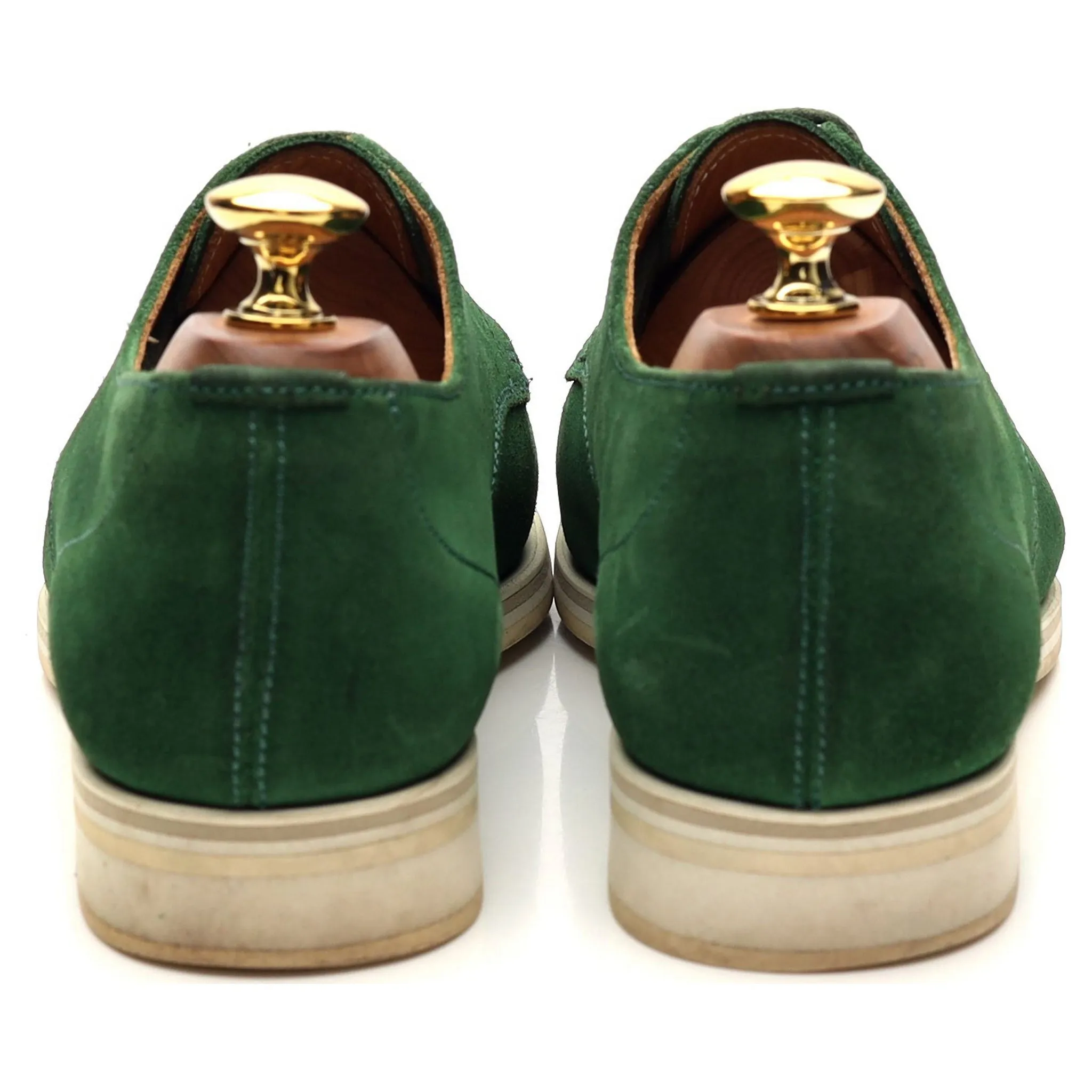 Women's Green Suede Derby UK 7 EU 40