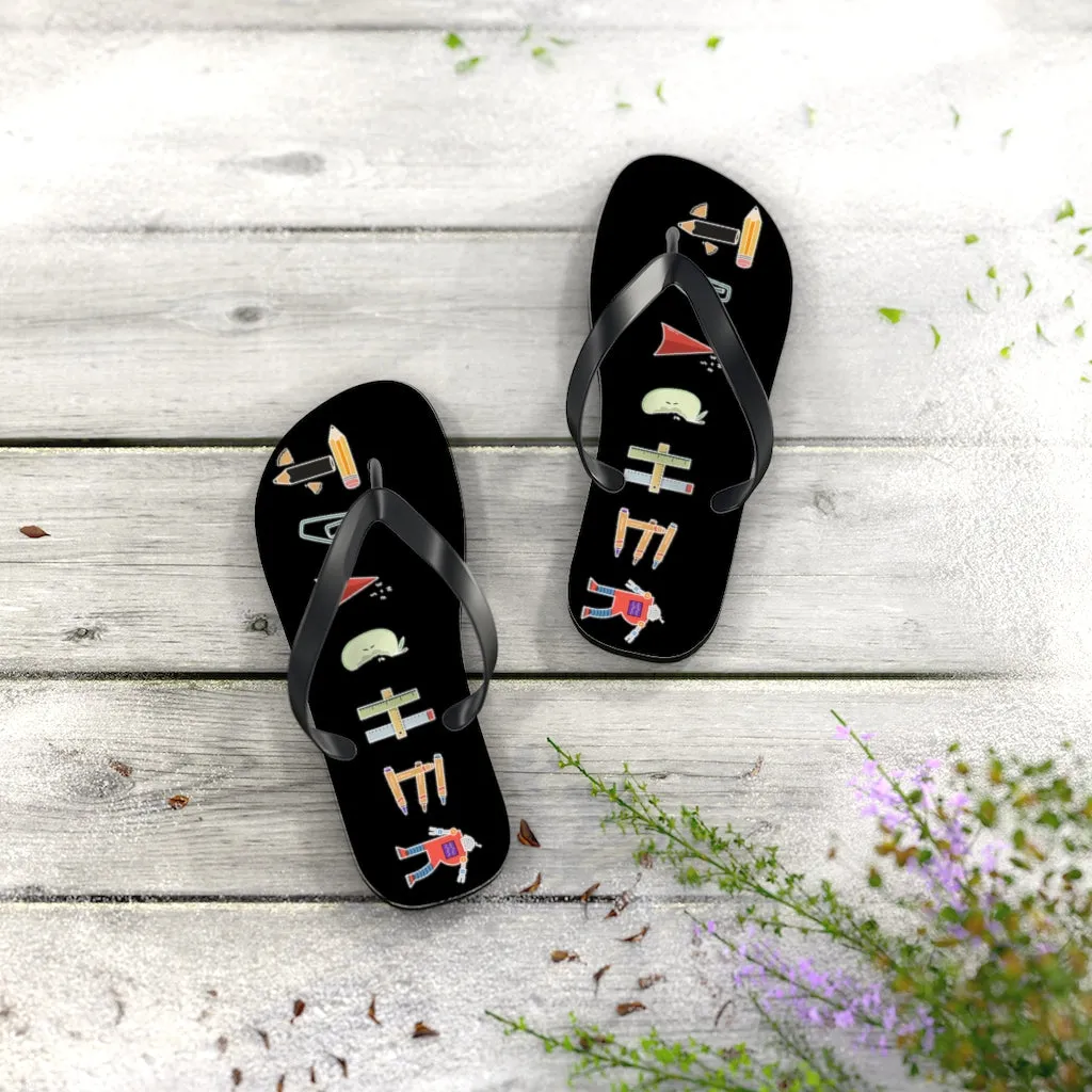 Women's Teacher Objects Flip Flops