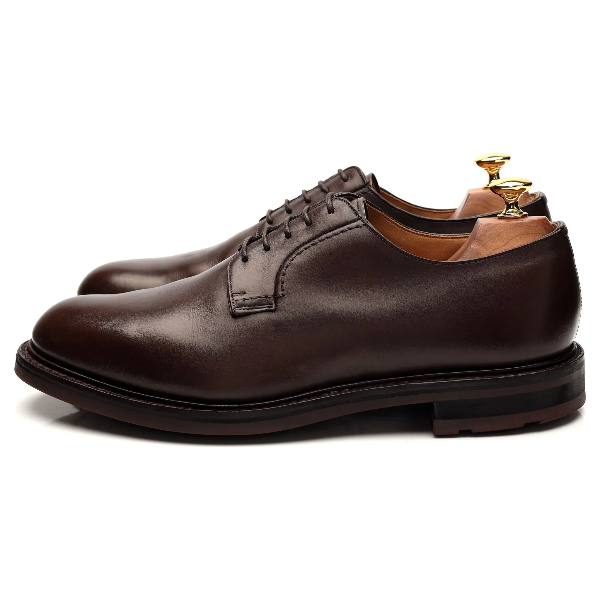 'Woodbridge' Dark Brown Leather Derby UK 9.5 G