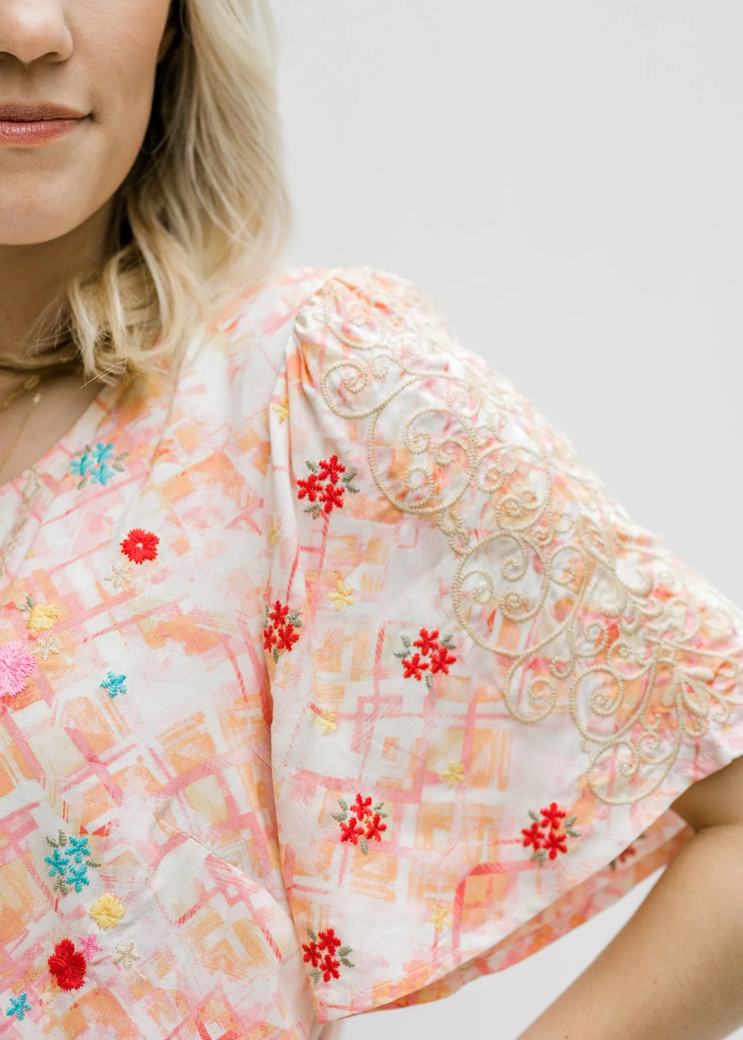 X Janes Embroidered Top