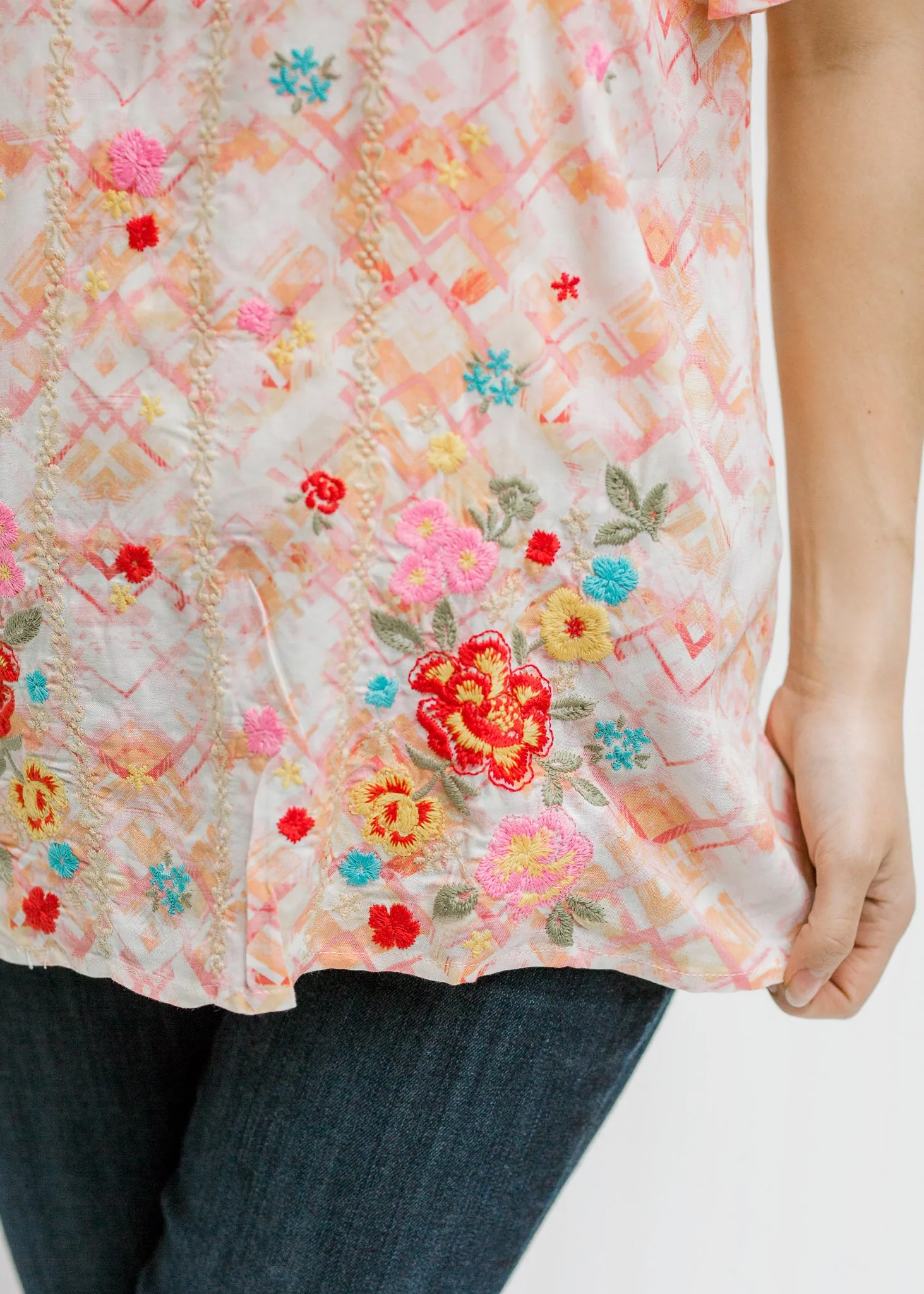 X Janes Embroidered Top
