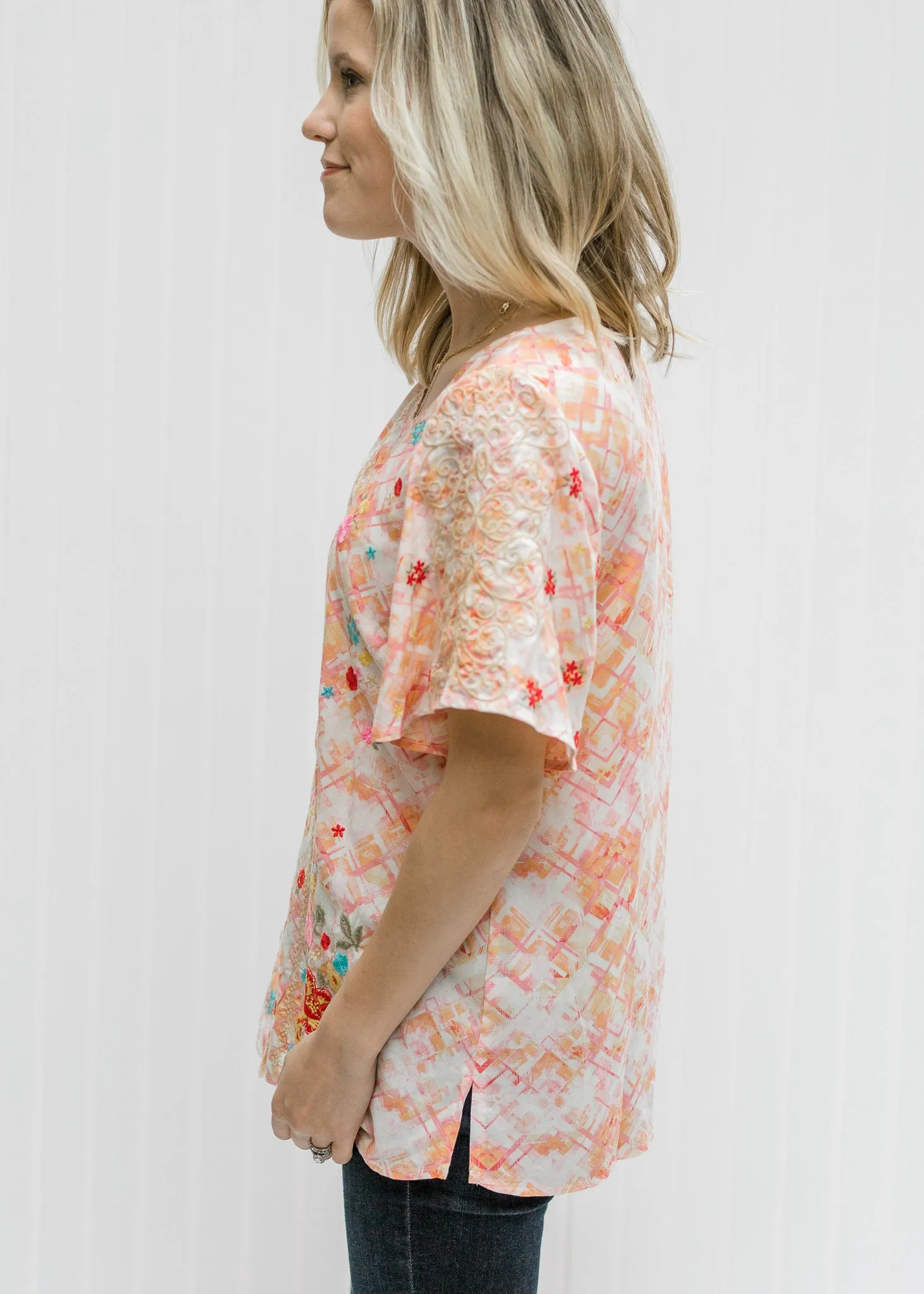 X Janes Embroidered Top