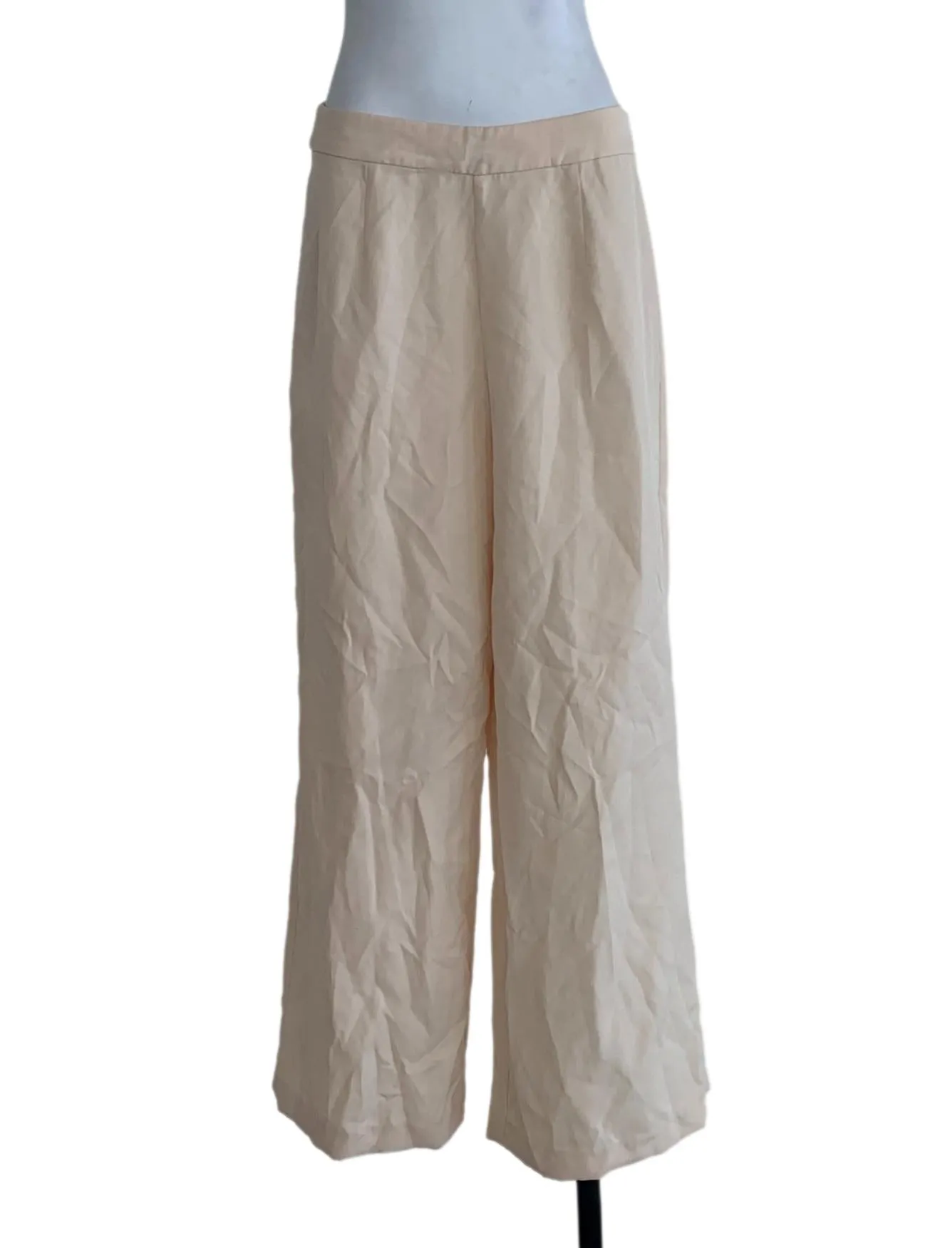 Yellow Plain Formal Pants