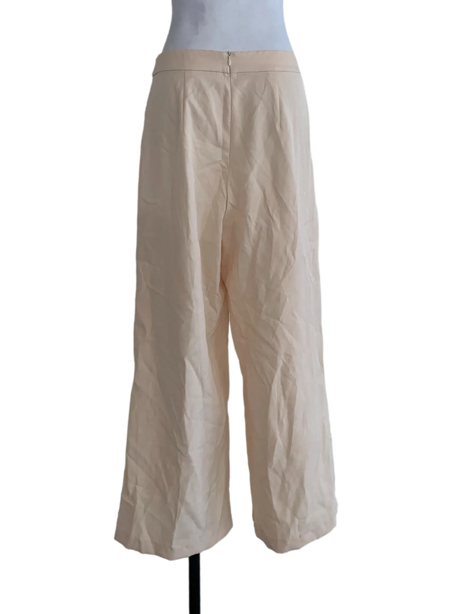 Yellow Plain Formal Pants